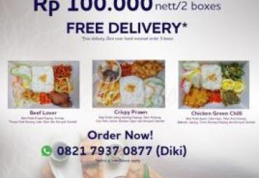 Pilihan menu dan order delivery ala hotel Mercure Bengkulu.