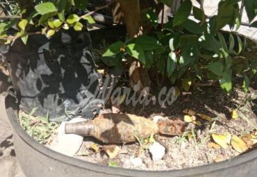 mortir ditemukan di aliran sungai