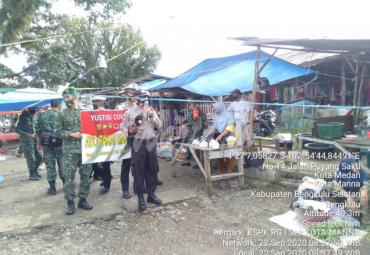 Ops Yustisi di Pasar Kutau Manna