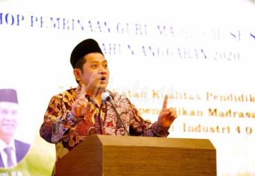 Dirjen Pendidikan Islam Muhammad Ali Ramdhani di Jakarta, Sabtu (07/11).