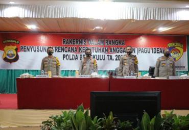 Polda Bengkulu Gelar Rakernis Penyusunan Pagu Ideal