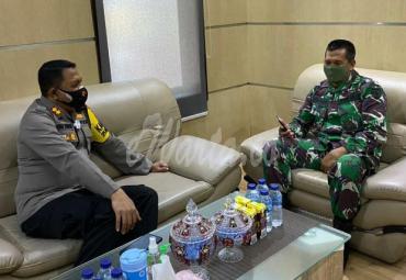 Pabung Kodim 1403 Sawerigading Anjangsana ke Kapolres Lutra