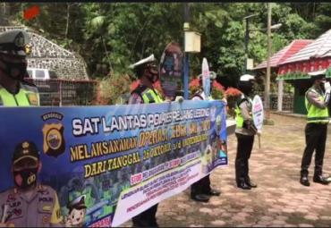 Sosialisasi Prokes di Objek Wisata