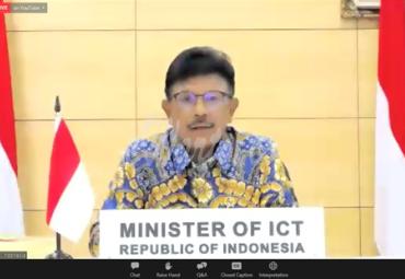 Menteri Komunikasi dan Informatika Johnny G. Plate