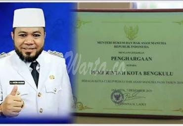 Kemenkumham Anugerahi Kota Bengkulu Sebagai Kota Peduli HAM 2020