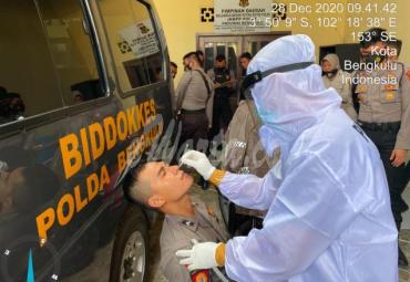 Bid Dokkes Gelar Rapid Tes Samapta Polda Bengkulu