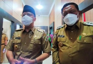 Gubernur Bengkulu, Rohidin Mersyah bersama Bupati Bengkulu Utara