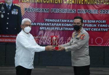 Divisi Humas Polri menggelar pelatihan konten kteatif bagi personel Humas di seluruh Indonesia