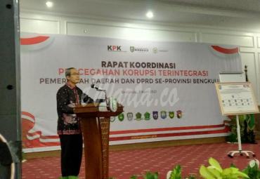 Rapat koordinasi pemberantasan korupsi terintegrasi bagi pemerintah daerah dan Dewan Perwakilan Rakyat Daerah (DPRD) di wilayah II Provinsi Bengkulu.