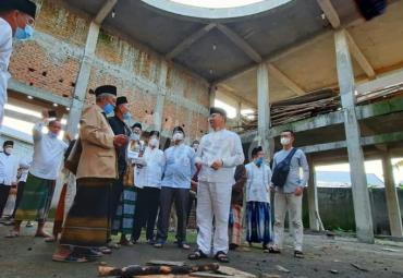 Gotong Royong Bangun Masjid, Gubernur Apresiasi Masyarakat Tempel Rejo