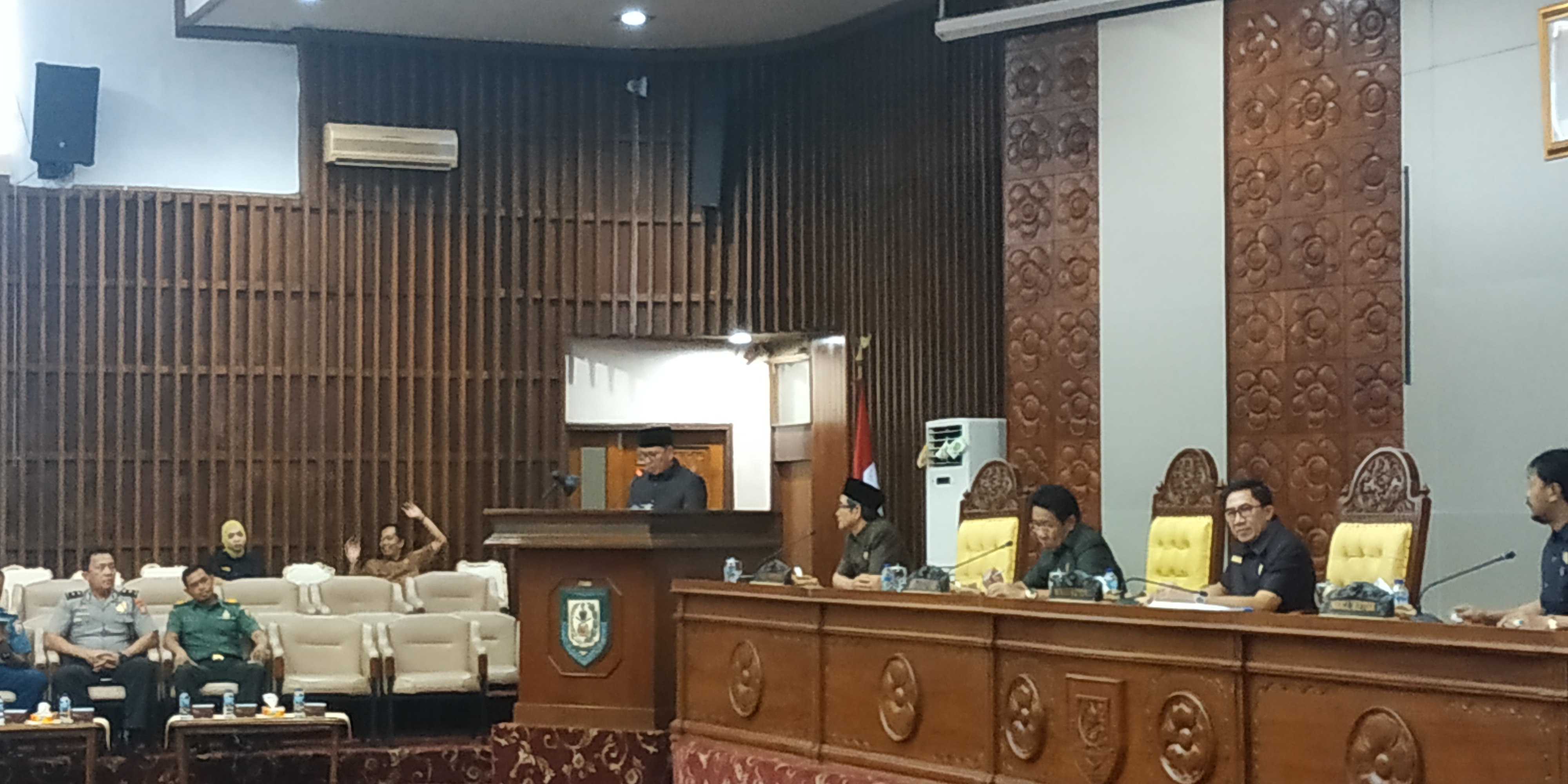 Paripurna penyampaian laporan hasil reses, Senin (16/3/2020).