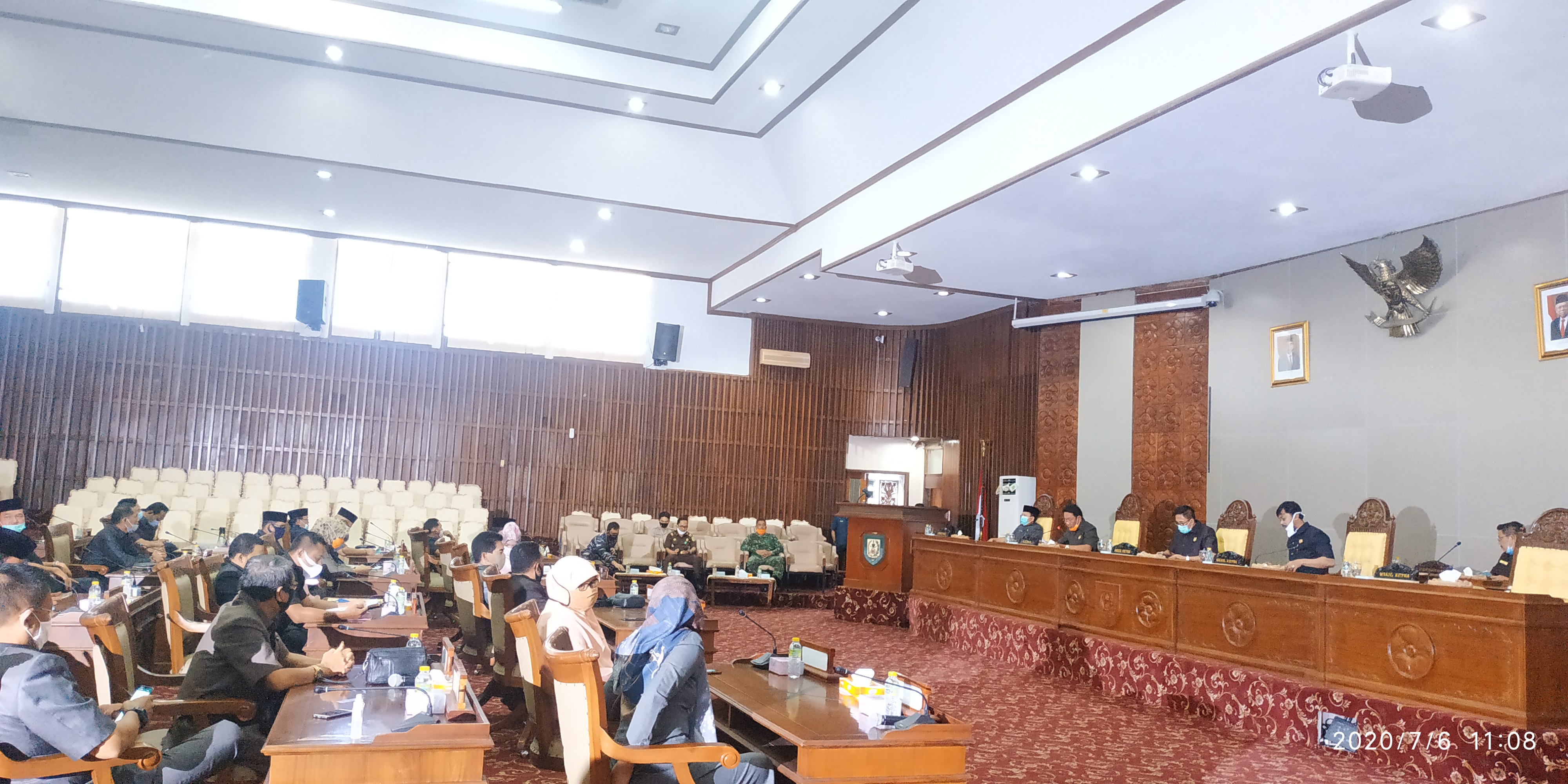 Rapat Paripurna ke-8 masa sidang ke-II tahun 2020.