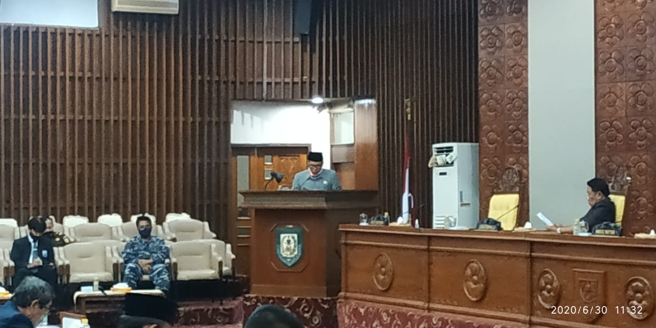 Paripurna DPRD Provinsi Bengkulu, Selasa (30/6).