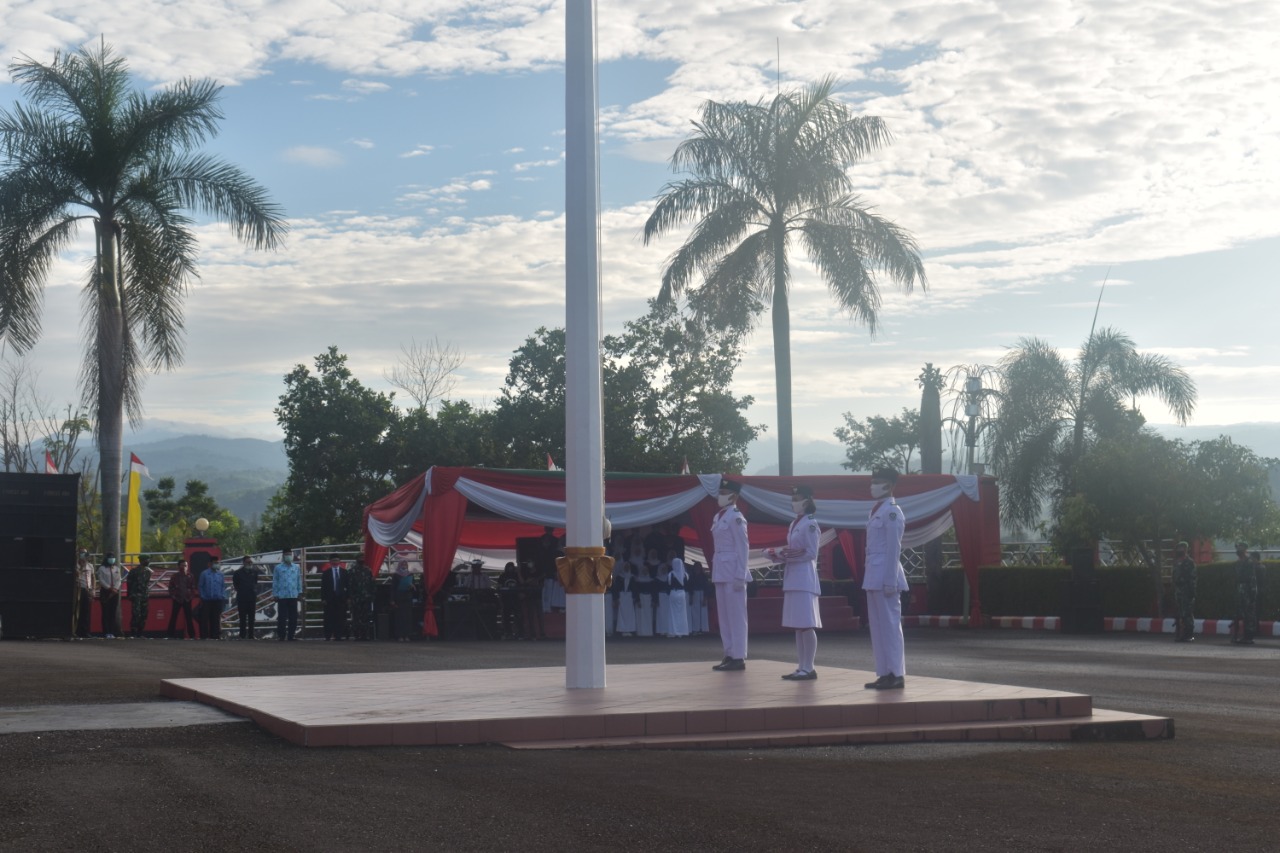 Upacara peringatan Hari Ulang Tahun (HUT) RI ke 75 tahun 2020 di Kabupaten Seluma