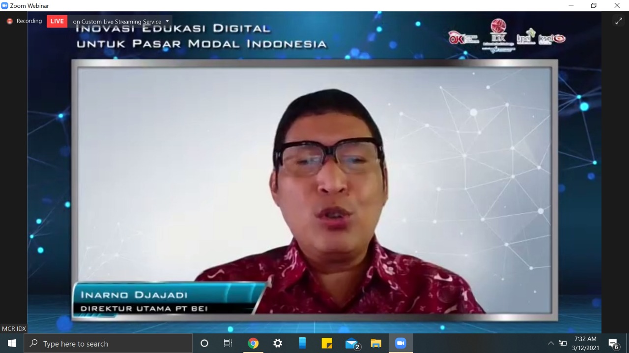 Direktur Utama BEI Inarno Djajadi