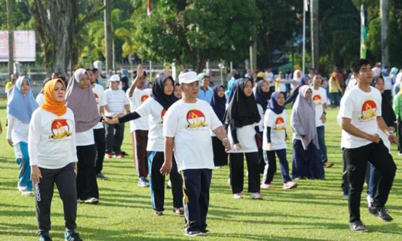 Memperingati Hari Keluarga Nasional (Harganas) ke 25 yang jatuh pada tanggal 29 Juni 2018.