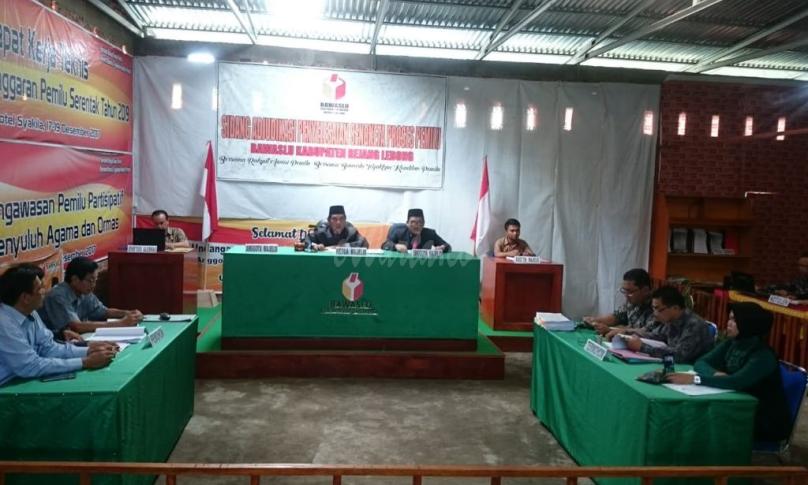 Sidang Ajudikasi di Bawaslu Rejang Lebong