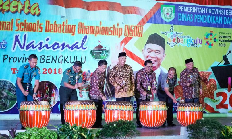 Pembukaan kegiatan lomba ini meriahkan atraksi kesenian Provinsi Bengkulu