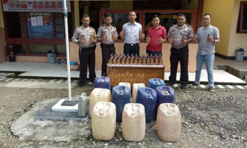 Barang bukti Ops Pekat Nala Polres Seluma