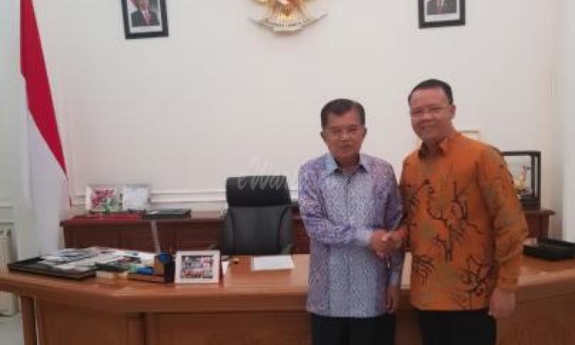 Wakil Presiden Jusuf Kalla dan Gubernur Bengkulu Rohidin Mersyah