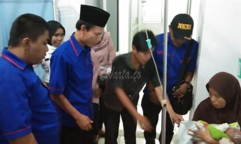Pengurus AMBO jenguk Ilham di RS Bhayangkara