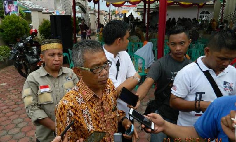 Abdul Rauf saat memberikan keterangan kepada awak media