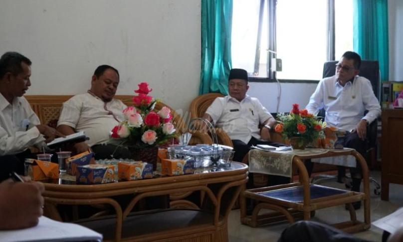 Kadispar BS berkoordinasi dengan asisten 1 terkait festival Ayiak Manna