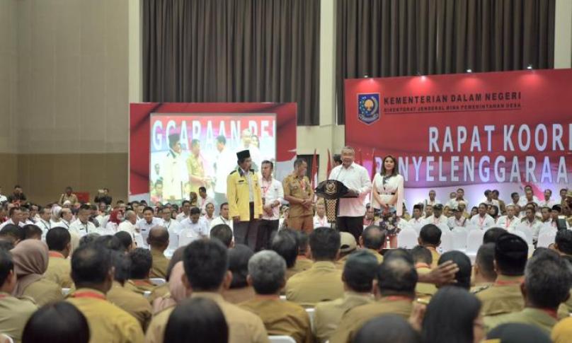 Rakornas penyelenggaraan pemerintahan Desa tahun anggaran 2019 di Ecovention Ocean Ecopark Taman Impian Jaya Ancol, Jakarta