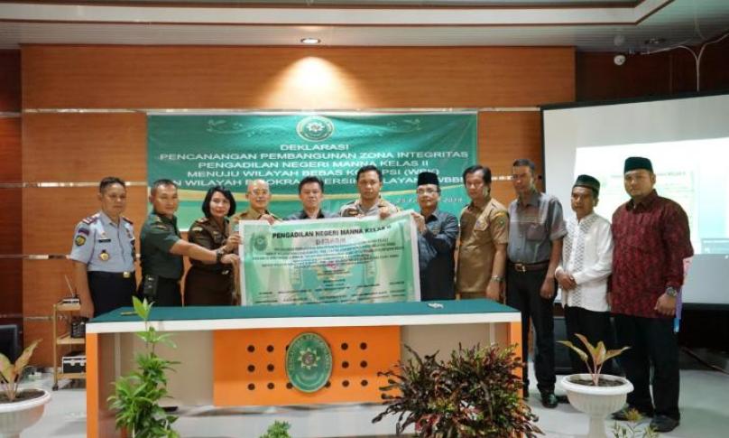 Deklarasi Pencanangan Pembangunan Integritas Bersama Pengadilan Negeri Manna, Bengkulu Selatan