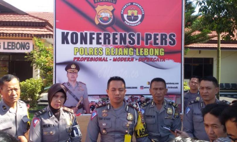 Konferensi pers Satlantas Polres Rejang Lebong