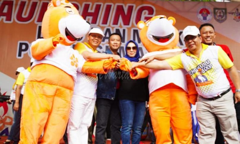 Gubernur bersama Menpora RI dan Kadispora Bengkulu