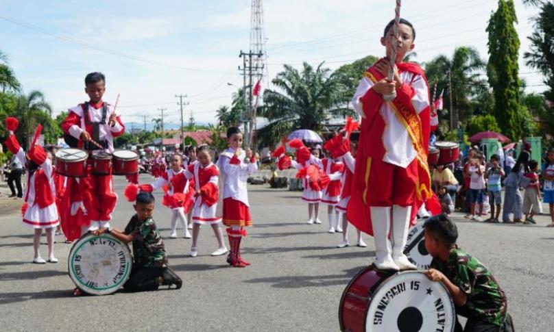 Lomba drumband tingkat pelajar meriahkan rangkaian HUT Bengkulu Selatan ke-70
