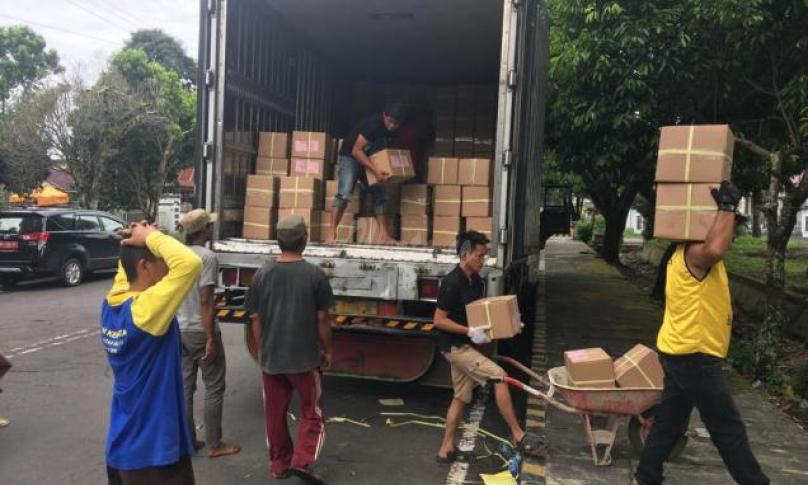 Surat suara telah tiba di KPU Rejang Lebong