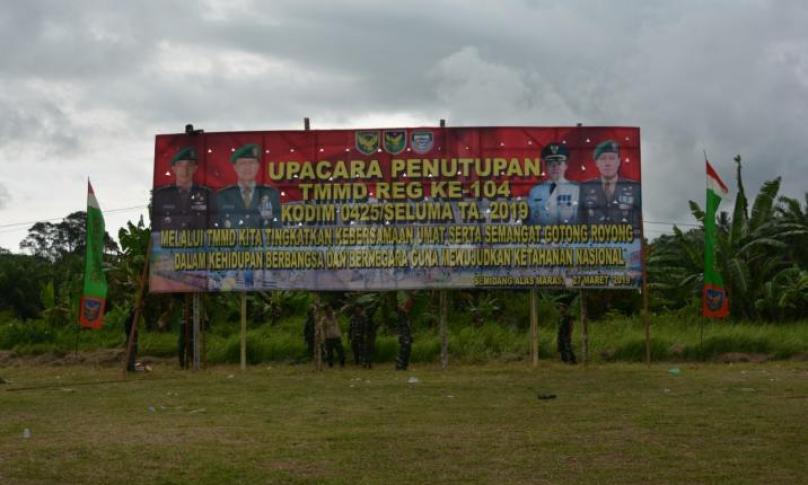 Persiapan penutupan TMMD ke-104 Kodim 0425 Seluma