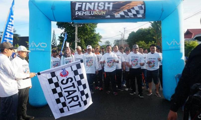 Plt Bupati Bengkulu Selatan Gusnan Mulyadi membuka KPU Run