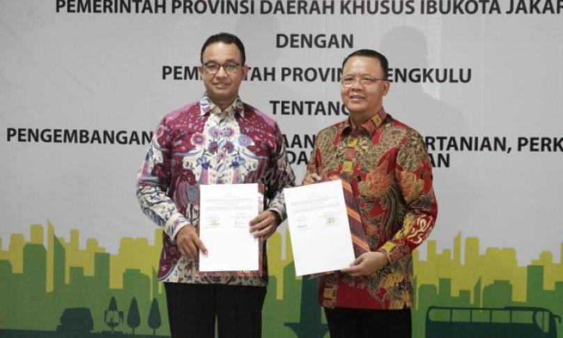 Kesepakatan kerjasama sektor unggulan dua Pimpinan Daerah Provinsi Bengkulu dan DKI Jakarta