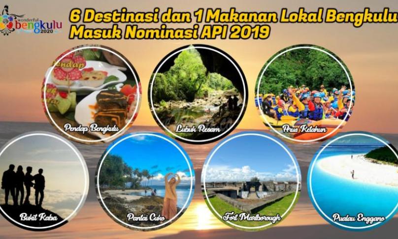 6 Destinasi wisata dan 1 makanan kuliner masuk nominasi API