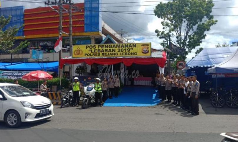 Pospam Lebaran 2019 di Pasar Bang Mego Curup Kabupaten Rejang Lebong