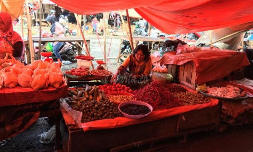 Pedagang pasar atas Curup