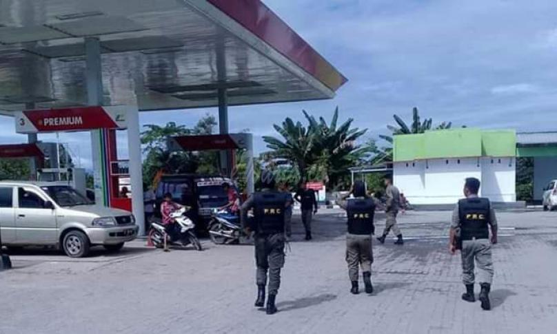 Razia SPBU Nakal, Pengetap Minyak bersubsidi, Satpol PP amankan puluhan jerigen dan kendaraan