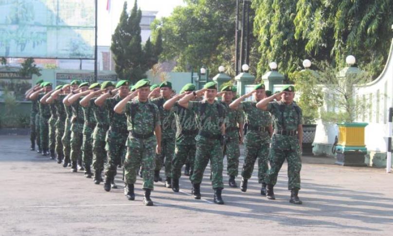 Minggu militer anggota Kodim 0718 Pati Jawa Tengah, rutin setiap bulan minggu terakhir 