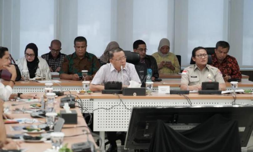 Gubernur ekspose hasil penilaian kerusakan, kerugian dan perkiraan kebutuhan penanggulangan pasca bencana banjir dan tanah longsor di Provinsi Bengkulu, (25/06/2019).