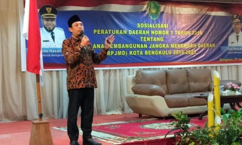 Wawali sosialisasikan Perda RPJMD Kota Bengkulu tahun 2019 - 2023, Kamis (27/6/2019)