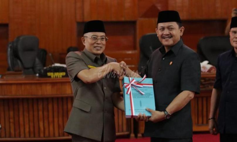 Paripurna penyampaian penjelasan Raperda LKPJ tahun 2018