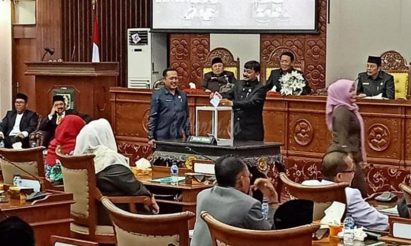 Proses pemungutan suara pemilihan Wakil Gubernur Bengkulu periode sisa masa jabatan 2016-2021
