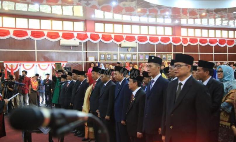 Pengambilan sumpah dan jabatan 35 Anggota DPRD Kota Bengkulu