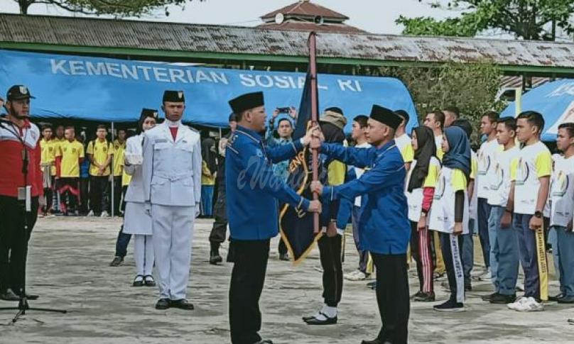 Pengukuhan pengurus Tagana dan SANS tingkat SMA di Rejang Lebong, Bengkulu