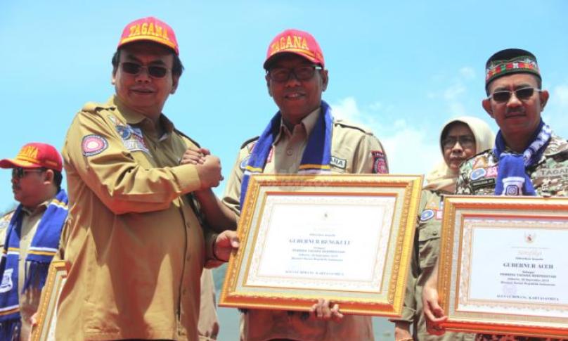 Wakil Gubernur Bengkulu Dedy Ermansyah mengatakan, diberikan penghargaan kepada Gubernur Bengkulu sebagai Pembina Tagana Berprestasi ini merupakan prestasi Tagana Provinsi Bengkulu bersama masyarakat Bengkulu. Menurut Dedi prestasi ini patut dipertahankan dan menjadi spirit bagi Bengkulu dalam tanggap bencana.