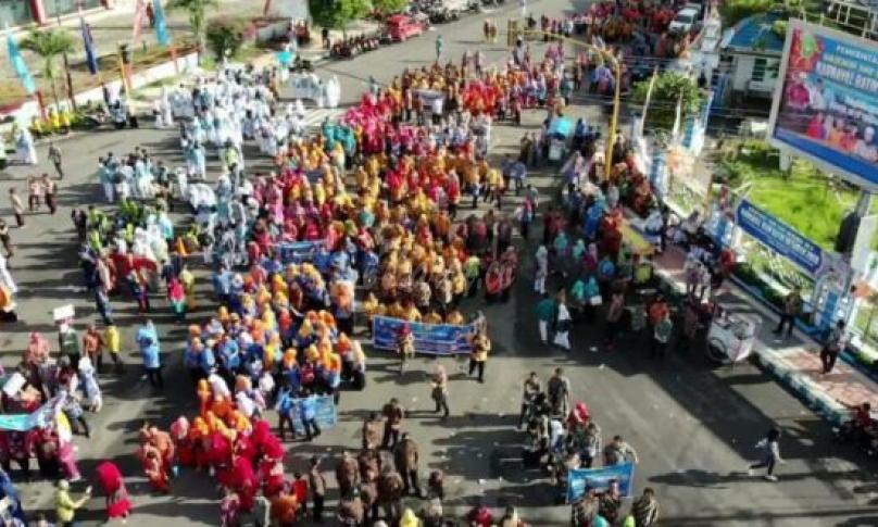 Foto dokumen festival pawai Batik Besurek