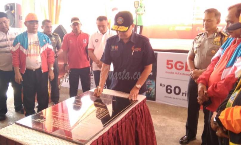 Pembukaan Kuliner Porwil dengan dukungan perusahaan swasta ini ditandai dengan penandatanganan prasasti